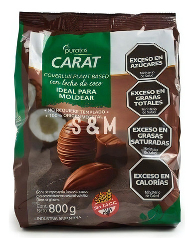 Chocolate Baño De Moldeo Con Leche De Coco En Monedas Carat