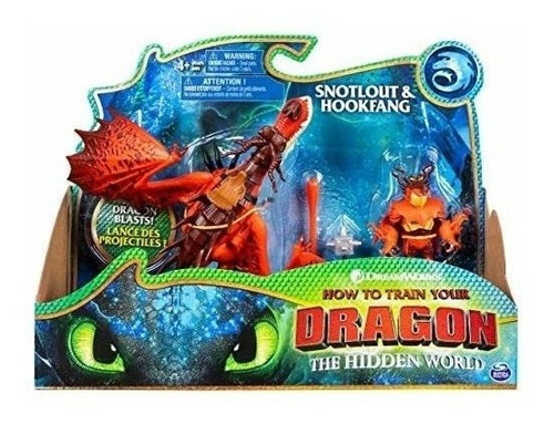 Dreamworks Dragones, Hookfang Y Snotlout, Dragon Con Figura