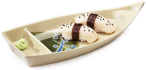 Happy Sales Hssb-10gr, Plato Con Forma De Barco De Sushi Sus