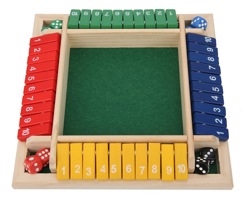 Juego De Dados, Juego De Matemáticas, Tablero De Madera, Pub