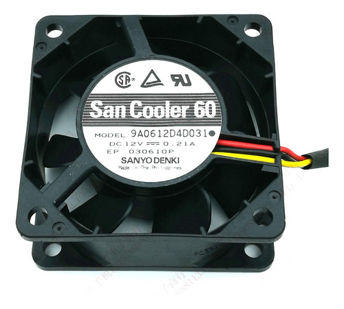 Cooler San Cooler 60 12v 0.21a Multiproposito 60x60x25mm