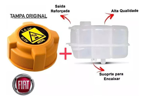 Reserv Agua + Tampa Original Fiat Palio Siena Strada Idea