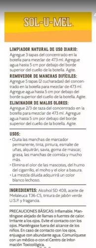Sol-u-mel Quitamanchas Elimina Olores Biodegradabl Melaleuca