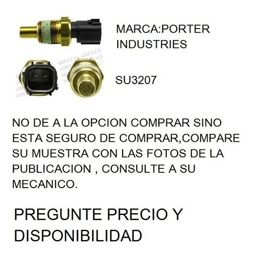 Valvula Sensor Temperatura Caravan Grand Caravan Su3207