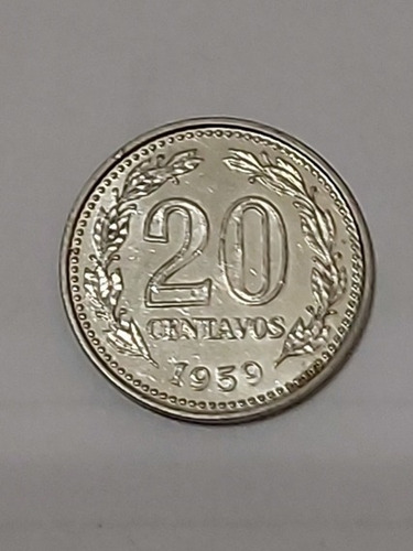 Moneda Argentina 20 Centavos 1959