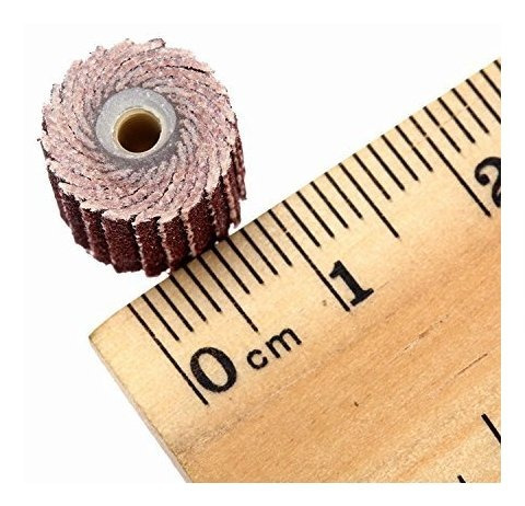 Imagen 6 de 9 de Dophee 10pcs 240 Grit Flap Lijado Rueda Cabeza De Pulido Dis