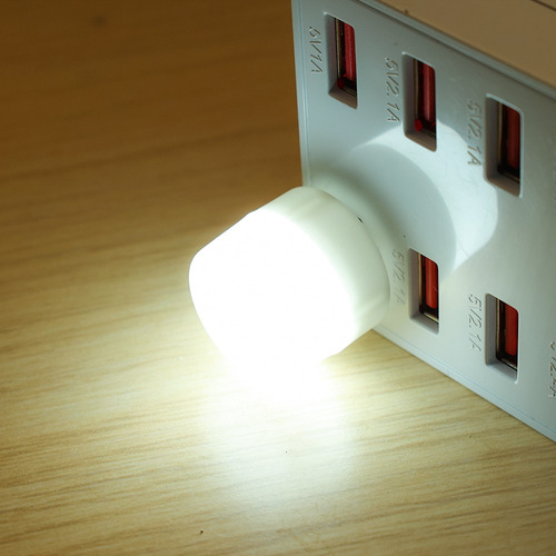 Lámpara Nocturna Mini Led Usb 1a 5v, 50 Unidades
