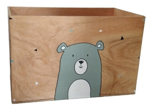 Imagen 2 de 2 de Cajón Baúl Para Juguetes Madera Nórdico