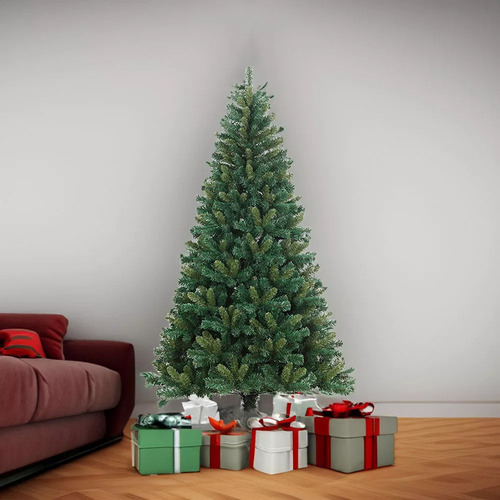 Árbol De Navidad Frondoso Cm-top 2.10 M Con 1200 Ramas Color