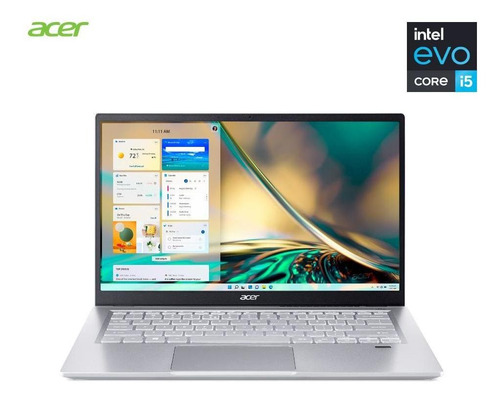 Notebook Acer Swift 3 Sf314 511 58k4 Evo I5 8gb 512gb Ssd cor Prata