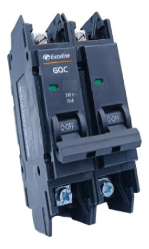 Breaker Superficial 2 X 30 Amp Exceline Gqc-30a-2