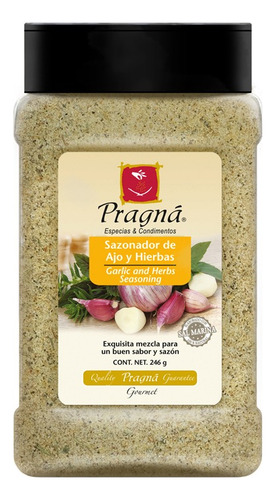 Pragná Sazonador De Ajo Y Hierbas 246g