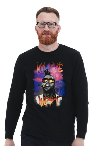 Polera Ml Kanye West Gold Digger Smoking Abominatron