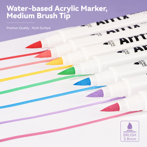 Set De 36 Pinceles Para Pintura Acrílica Arrtx, Diseño Paste