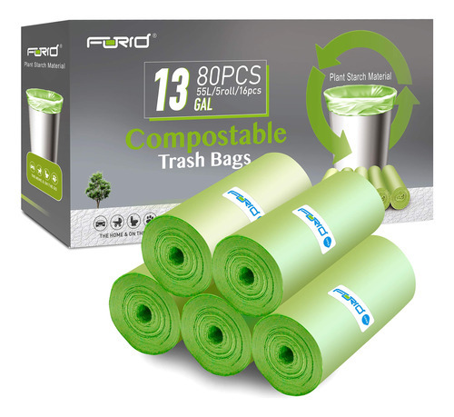 Forid - Bolsas De Basura Compostables, Bolsas De Basura De C