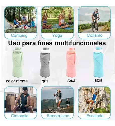 Botella De Agua Deportiva Portátil Para Viajes Al Aire Libre