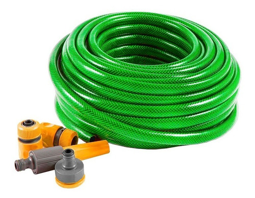 Reel Porta Manguera 20m Y Kit De Riego A1033 Aquaflex