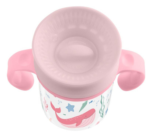 Copo De Treinamento 360º Deep Sea Pink 300ml Kikkaboo