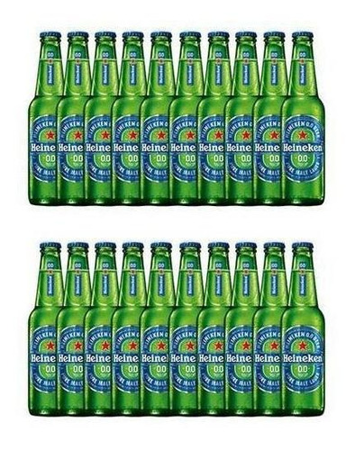 Cerveja Heineken Zero Álcool 330ml Long Neck - 24 Un