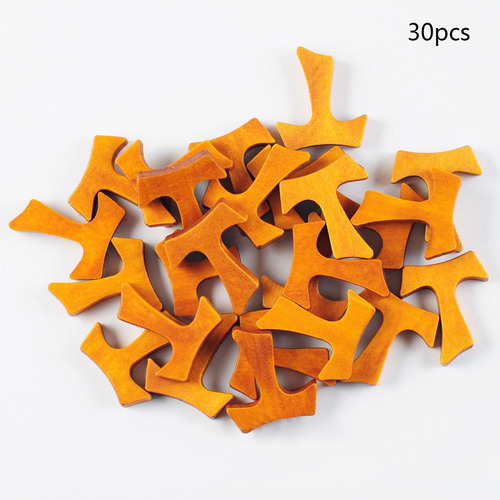 30x Dijes De Cruz De Madera, Colgantes De Cruz De Madera,
