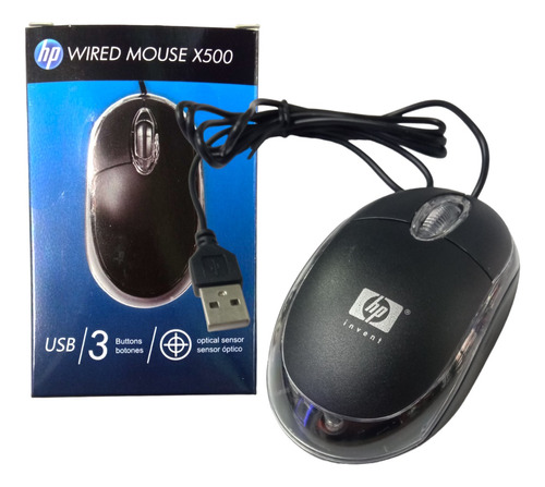 Mouse Wired Con Sensor Optico Usb 3 Botones