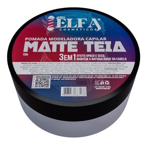 Imagem 8 de 10 de Pomada Modeladora Elfa For Man Oferta 20 Unidades Atacado
