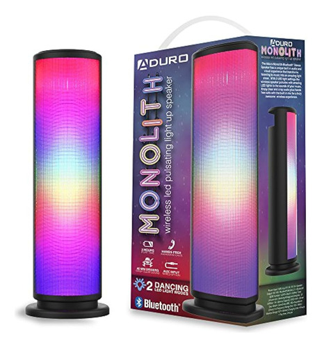 Aduro Led Altavoz Bluetooth Con Luces Pulsantes Inalámbrico 