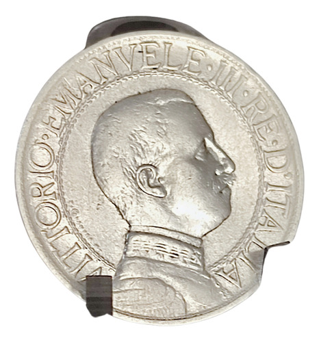Moeda De Prata De 1 Lira De 1910 Da Itália (Usado)