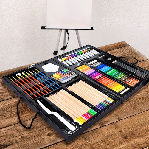 Set De Arte Y Dibujo Estuche 163 Pzs+ Caballete Daler Rowney