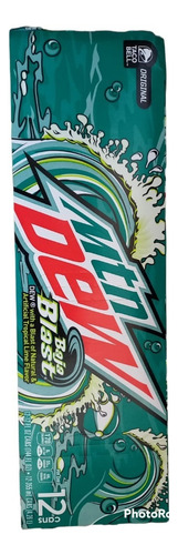 Refresco Mountain Dew Baja Blast Tropical Lima 12 Pack 355ml