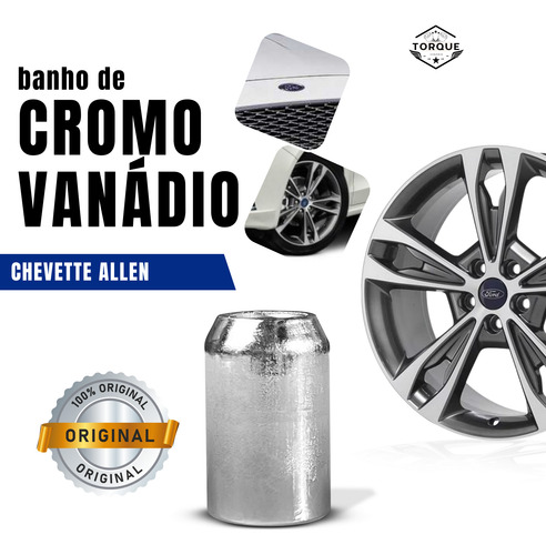 Jogo 16 Porcas Roda Allen Lob Gm Chevette Onix M12x1,5