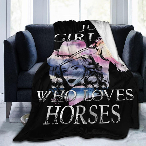 Just A Girl Who Loves Horse Manta Manta De Franela Polar Ult