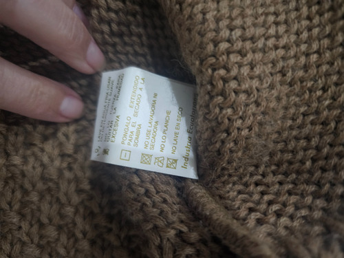 Sueter De Punto E Lana Alpaca Y Merino (Usado)