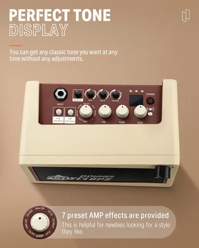 Donner Mini Amplificador De Guitarra Digital, Amplificador D
