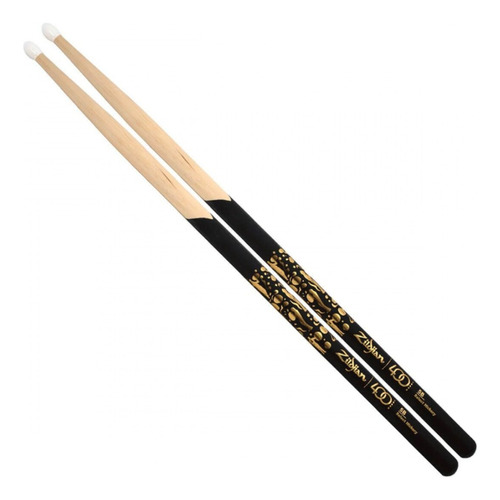 Palillos Zildjian 5b Punta Nylon Black Dip 400 Aniversario