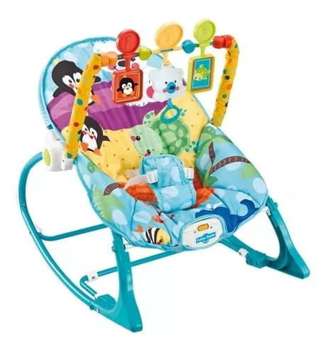 Silla Mecedora Crece Conmigo Rainforest Musical Funny Smile Bebe - Funny  Smile