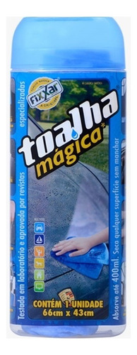 Toalha Mágica Fixxar Multiuso Absorve Água Limpa Seca Carro