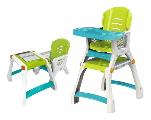 Silla Periquera Para Bebé Prinsel Caddy Convertible A Escritorio 2 En 1 Rosa Con Gris