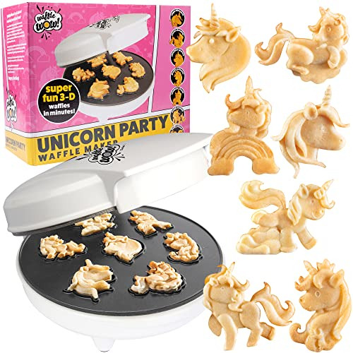 Unicorn Mini Waffle Maker- Crea 7 Waffles De Animales K9844