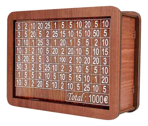 Monedero de madera sale