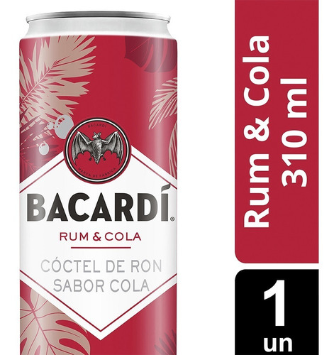 Bacardi Ron Con Cola Rtd Lata X 310 Ml