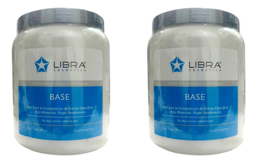 Kit Libra 2 Cremas Base Para Masajes Corporales 980 Gr -  3c