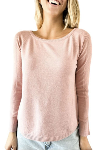 Sweater Bremer Cuello Bote Mujer Pullover Sweter