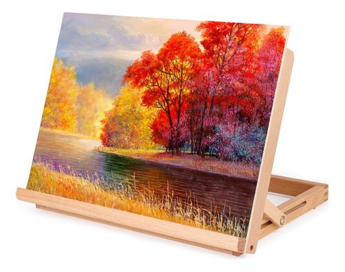 Caballete De Pintura Ajustable Para Mesa, Madera Y Escritori
