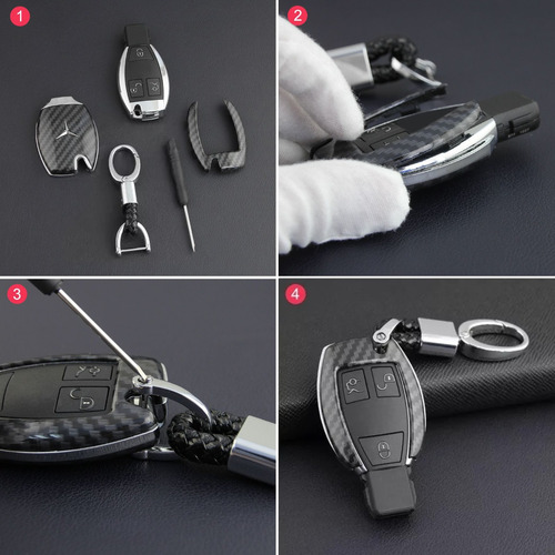 Carcasa Funda Llave For Mercedes Benz A B C Clk Cls Amg