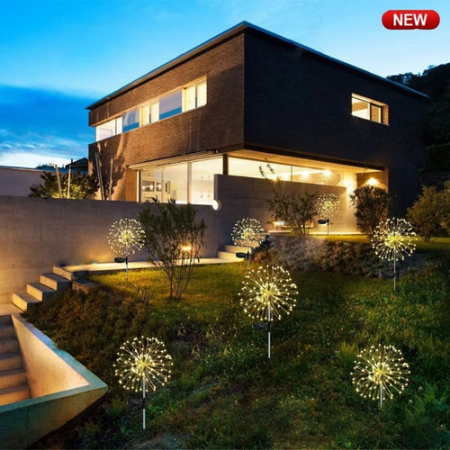 Luz Solar Para Fuegos Artificiales, 8 Modos De Iluminación,