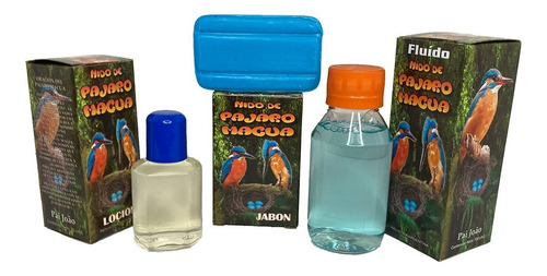 Combo Nido De Pajaro Macua Fluido Jabon Locion Tapa Pai Joao