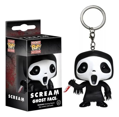 Llavero Funko Pop Scream Movie Ghost Face Halloween Terror Negro