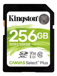 Tarjeta de memoria Kingston SDS2/256GB Canvas Select Plus 256GB