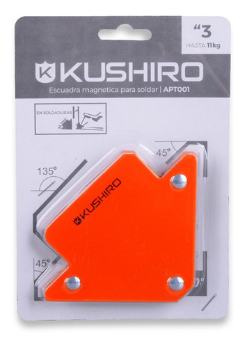 Imagen 2 de 3 de Escuadra Magnetica Para Soldar 3'' Soporta 12 Kg